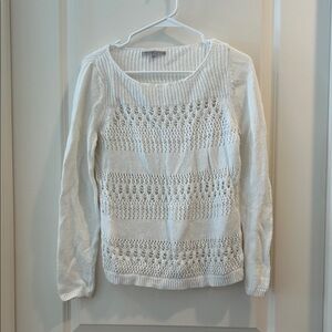 Gap Linen blend Multi Stretch Knit pullover round neck Sweater long sleeve sizeM